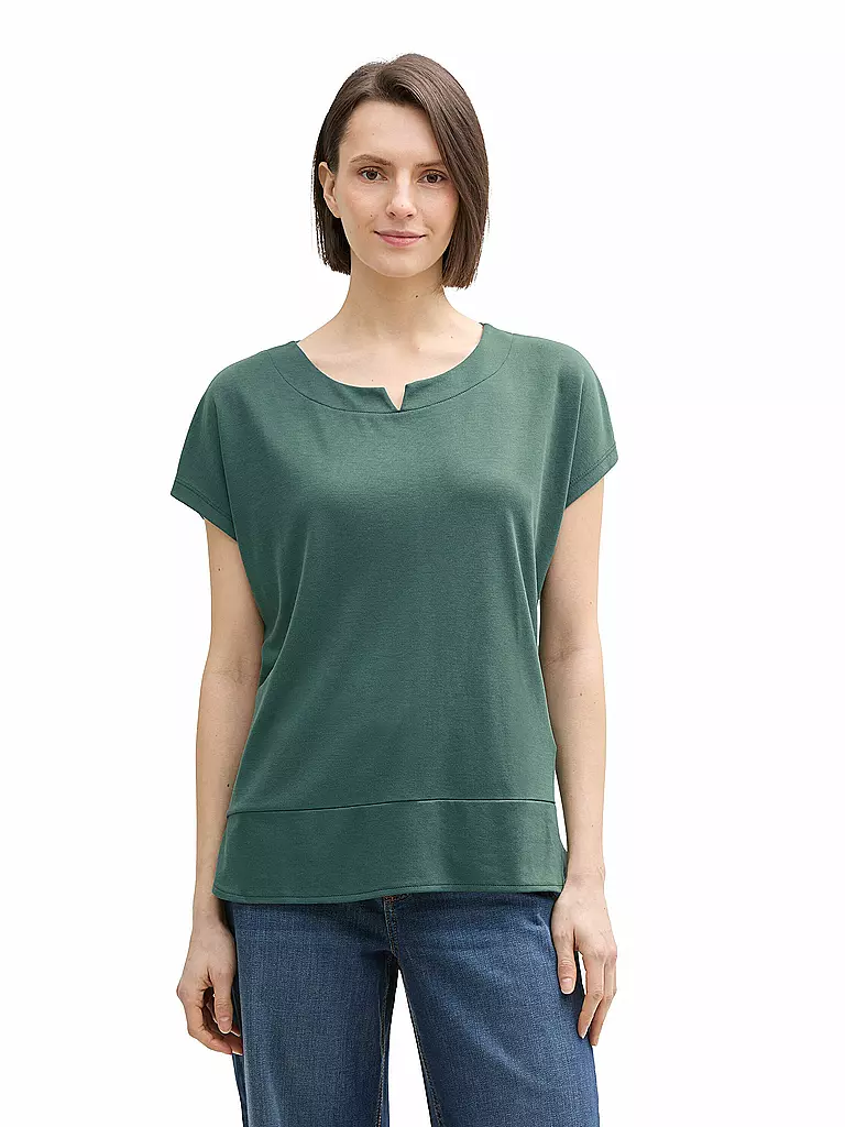 TOM TAILOR | Camiseta | Verde oscuro
