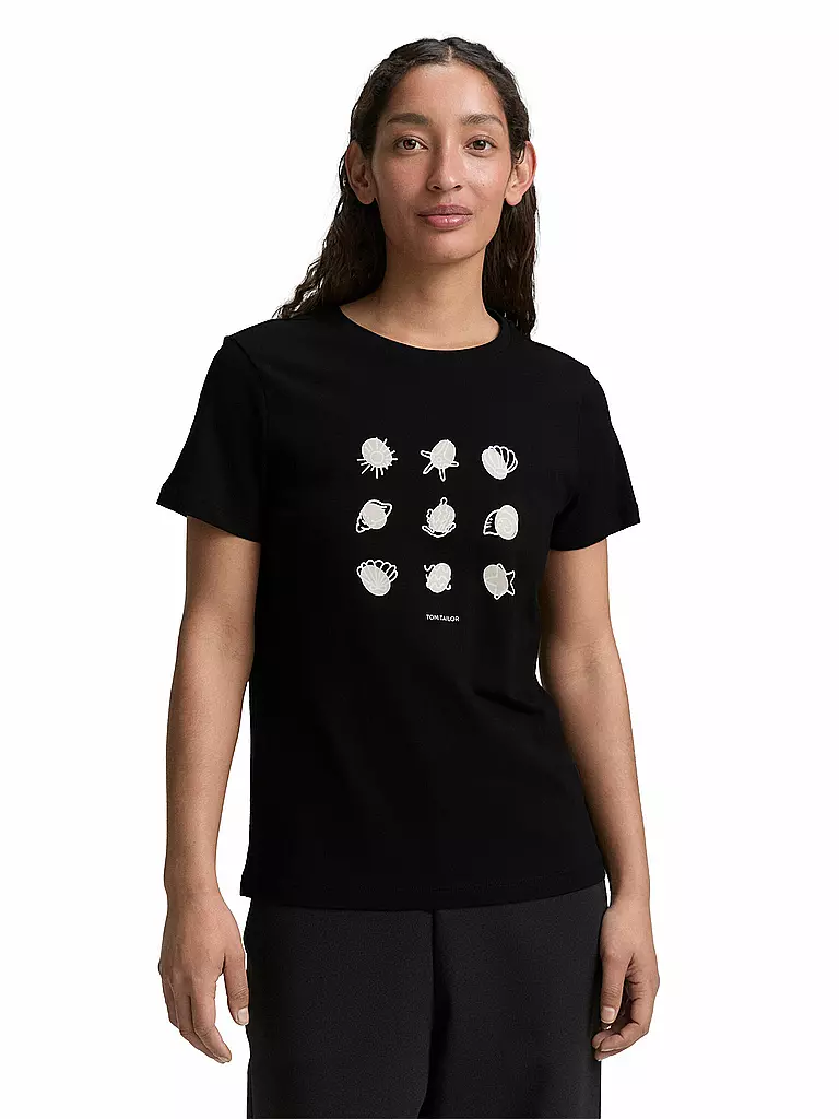 TOM TAILOR | Camiseta | Negro