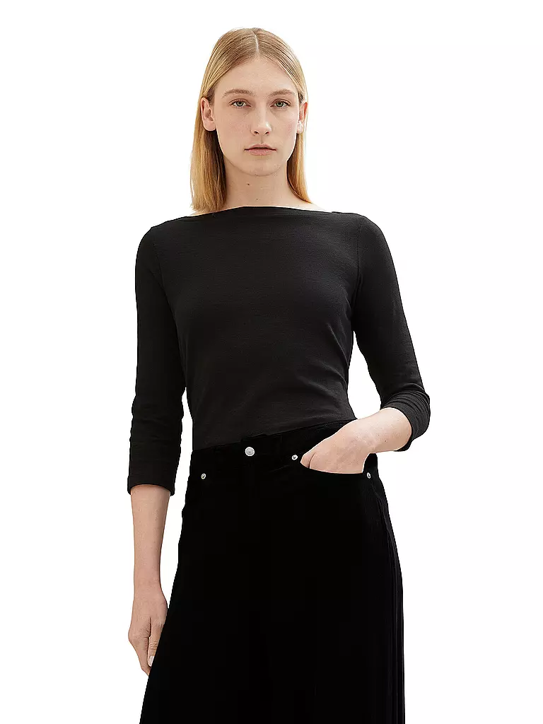 TOM TAILOR | Camiseta | Negro