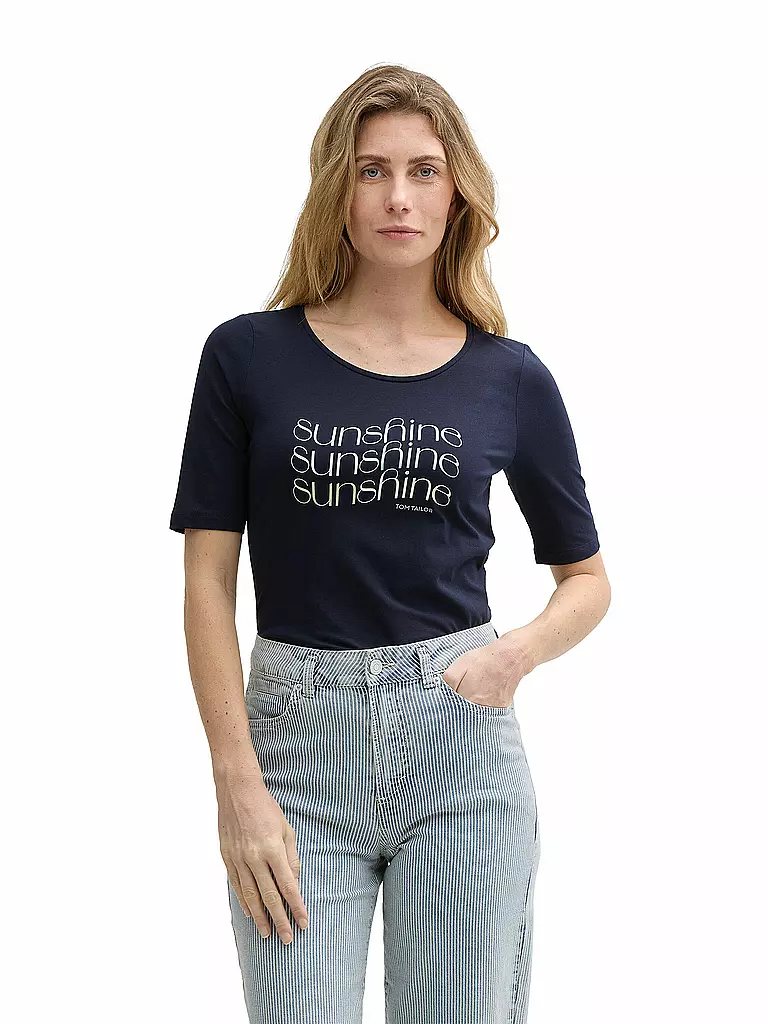 TOM TAILOR | Camiseta | Azul oscuro