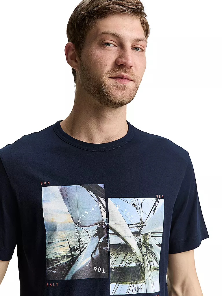 TOM TAILOR | Camiseta | Azul oscuro