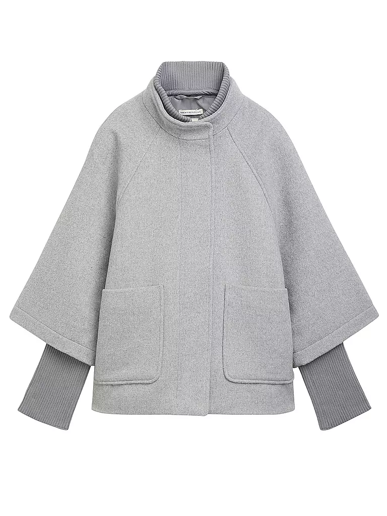 TOM TAILOR | Capa - Poncho | Gris