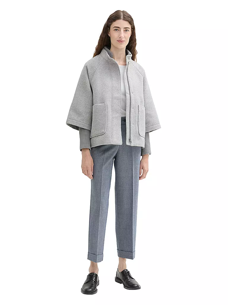 TOM TAILOR | Capa - Poncho | Gris