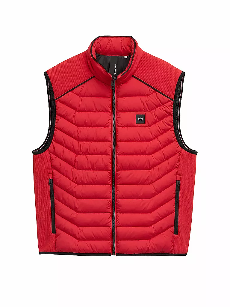 TOM TAILOR | Chaleco acolchado | Rojo