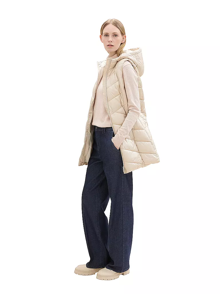 TOM TAILOR | Chaleco acolchado | Beige