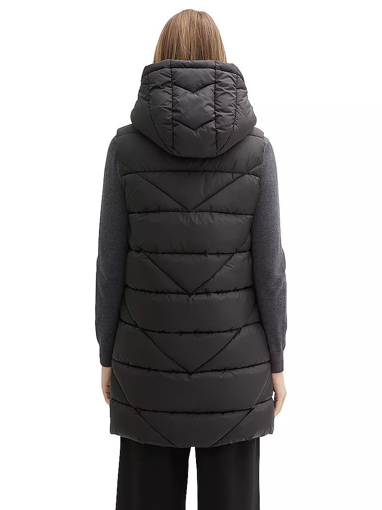 TOM TAILOR | Chaleco acolchado | Negro