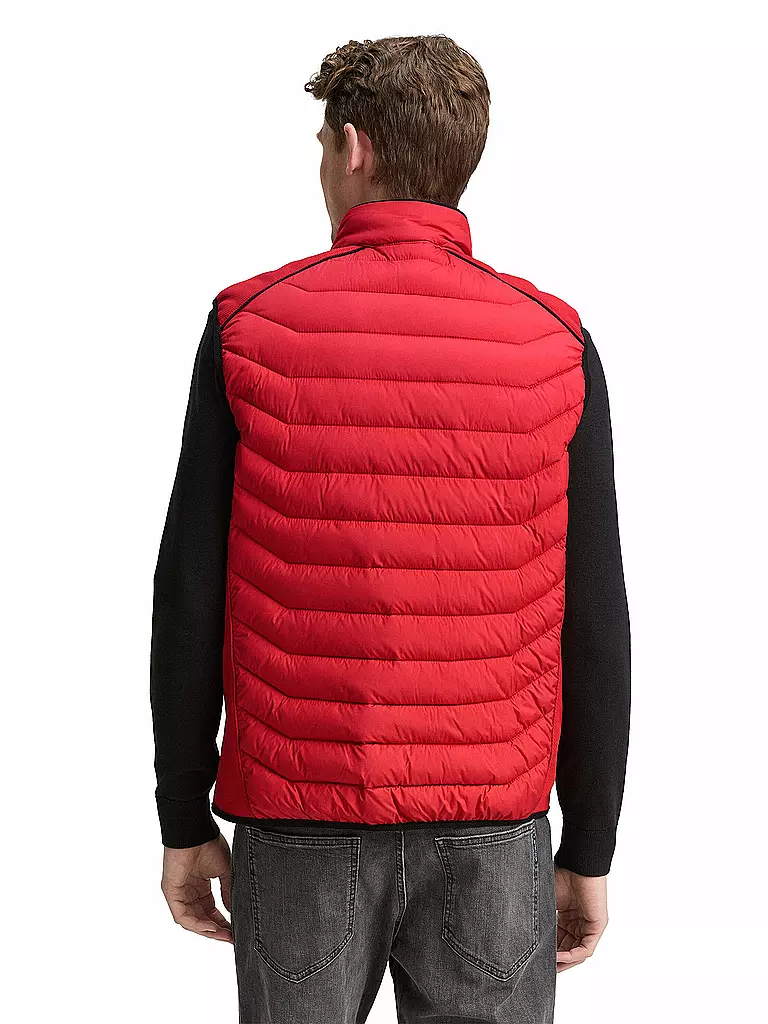 TOM TAILOR | Chaleco acolchado | Rojo