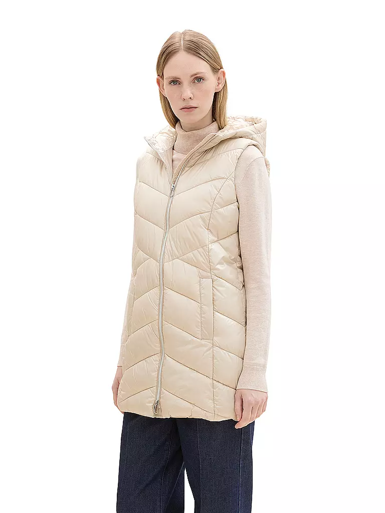 TOM TAILOR | Chaleco acolchado | Beige