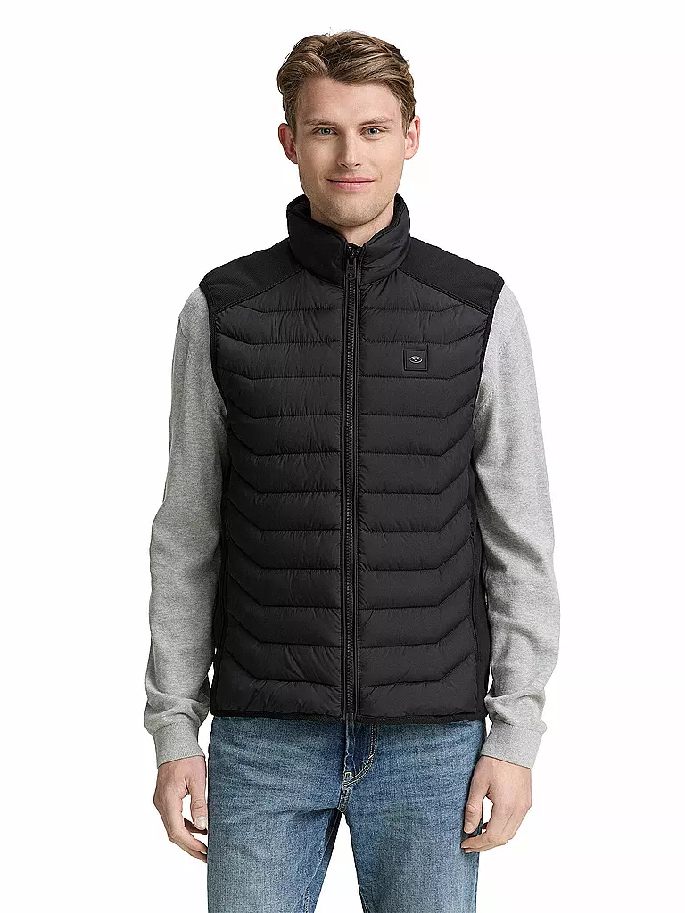 TOM TAILOR | Chaleco acolchado | Negro