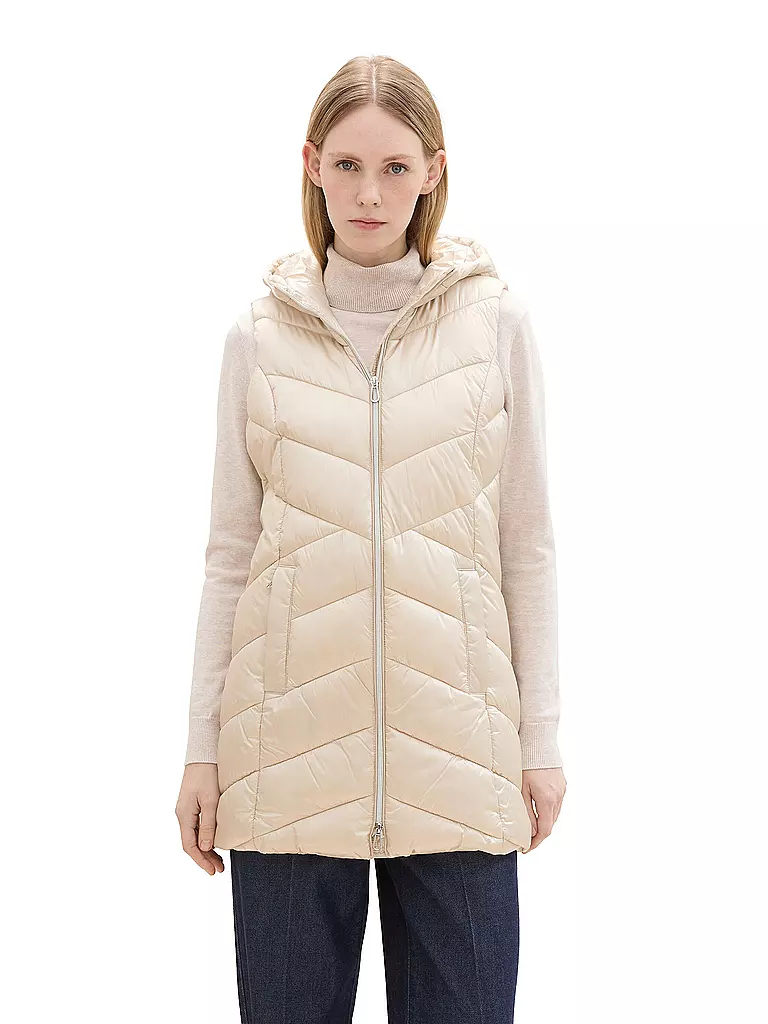 TOM TAILOR | Chaleco acolchado | Beige