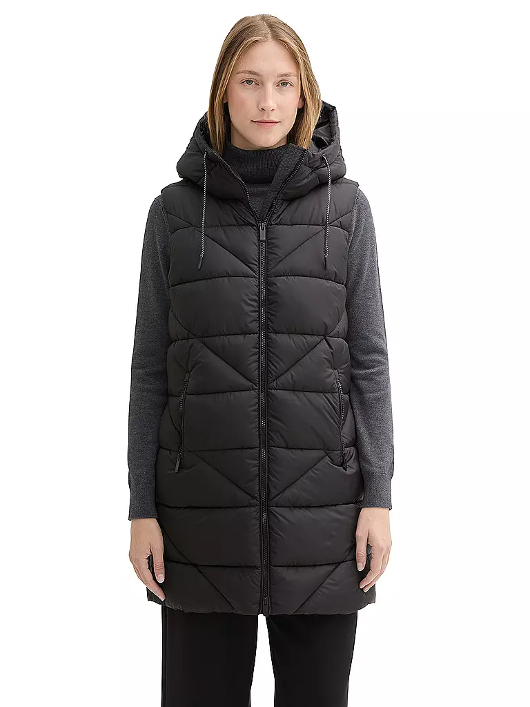 TOM TAILOR | Chaleco acolchado | Negro