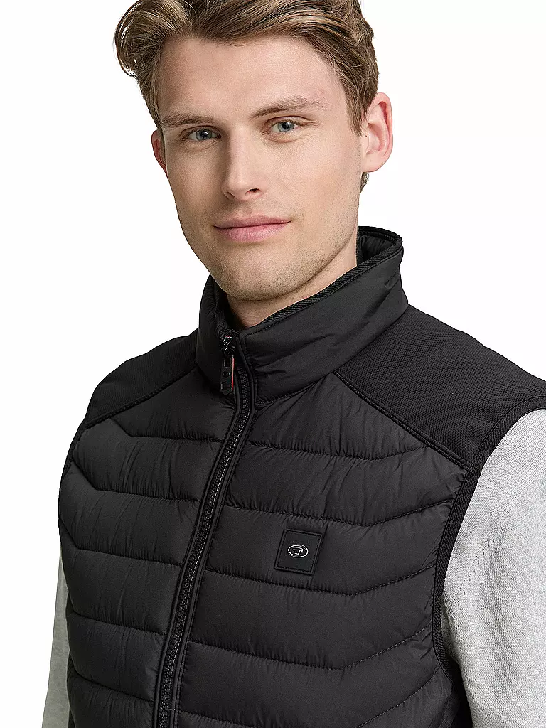 TOM TAILOR | Chaleco acolchado | Negro
