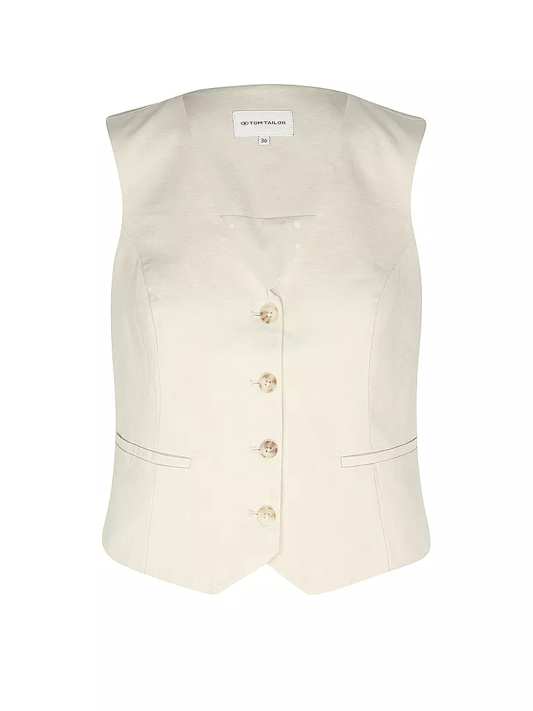 TOM TAILOR | Chaleco | Crema