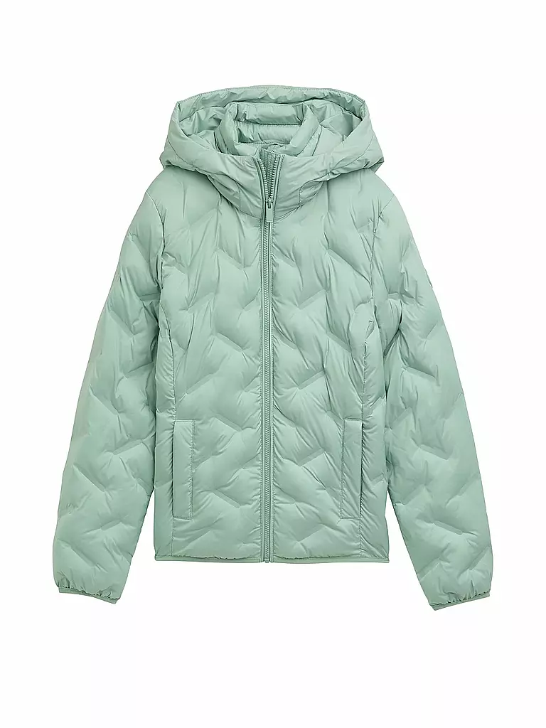 TOM TAILOR | Chaqueta acolchada con costuras | Verde