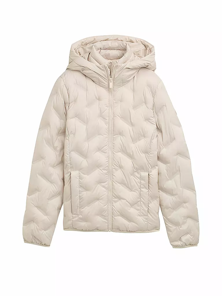 TOM TAILOR | Chaqueta acolchada con costuras | Beige