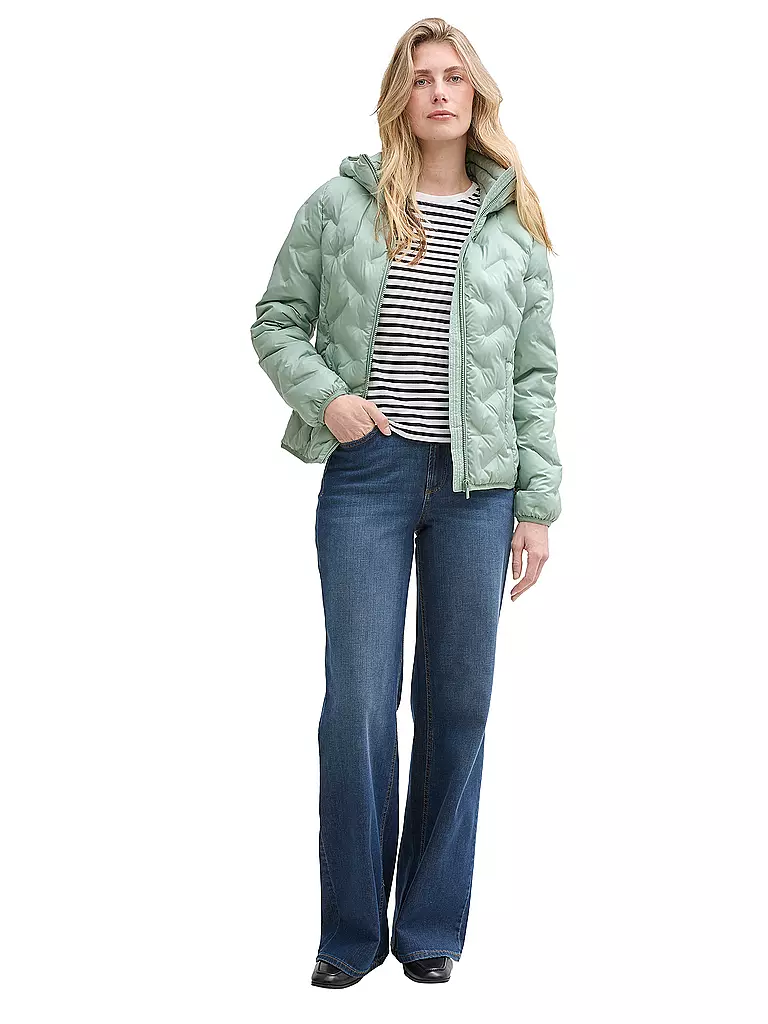 TOM TAILOR | Chaqueta acolchada con costuras | Verde