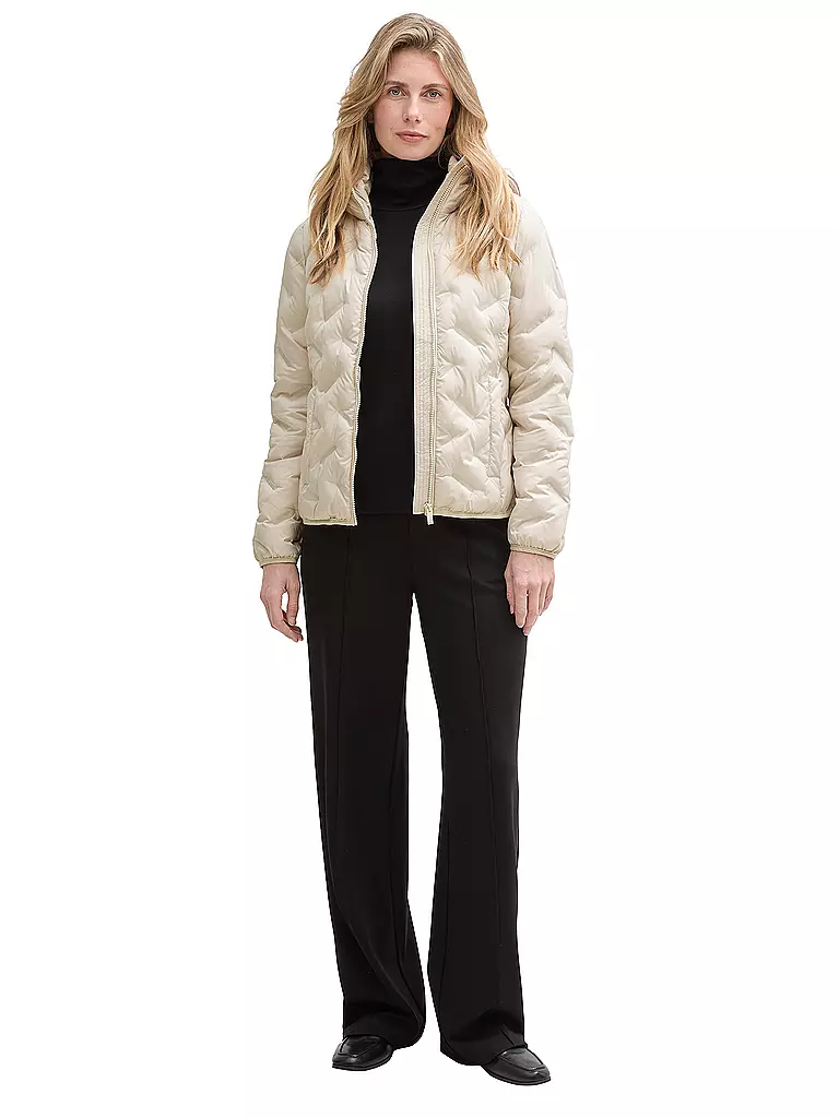 TOM TAILOR | Chaqueta acolchada con costuras | Beige