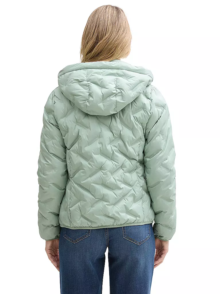 TOM TAILOR | Chaqueta acolchada con costuras | Verde