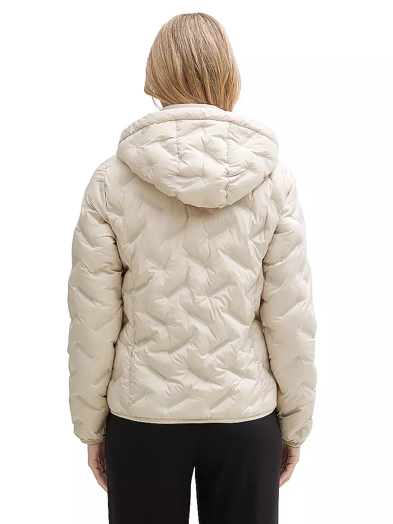 TOM TAILOR | Chaqueta acolchada con costuras | Beige