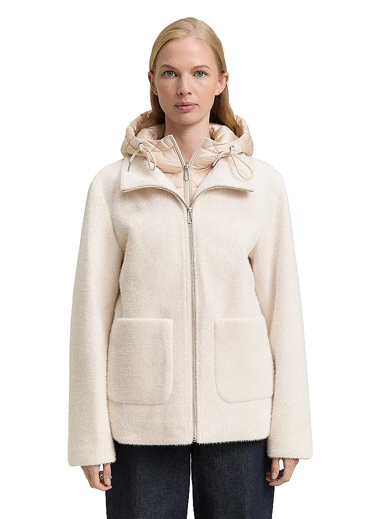 TOM TAILOR | Chaqueta acolchada híbrida | Beige