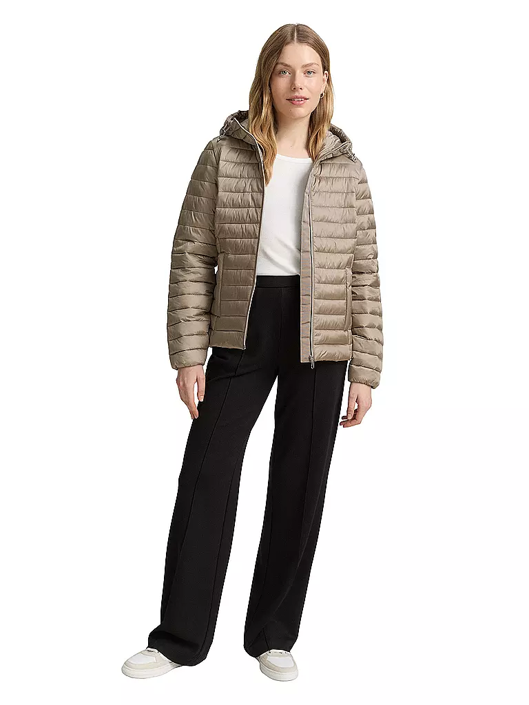 TOM TAILOR | Chaqueta acolchada ligera | Marrón claro