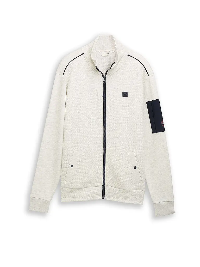 TOM TAILOR | Chaqueta de chándal | Crema