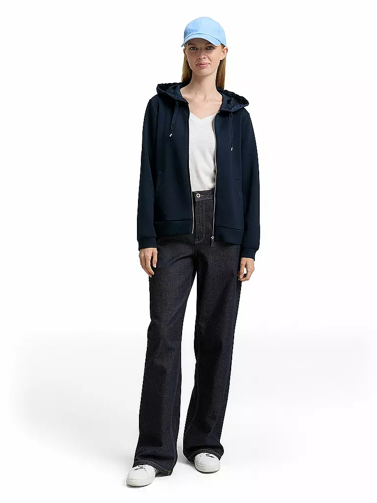 TOM TAILOR | Chaqueta de chándal | Azul oscuro
