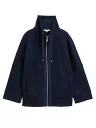 TOM TAILOR | Chaqueta de felpa | Azul oscuro