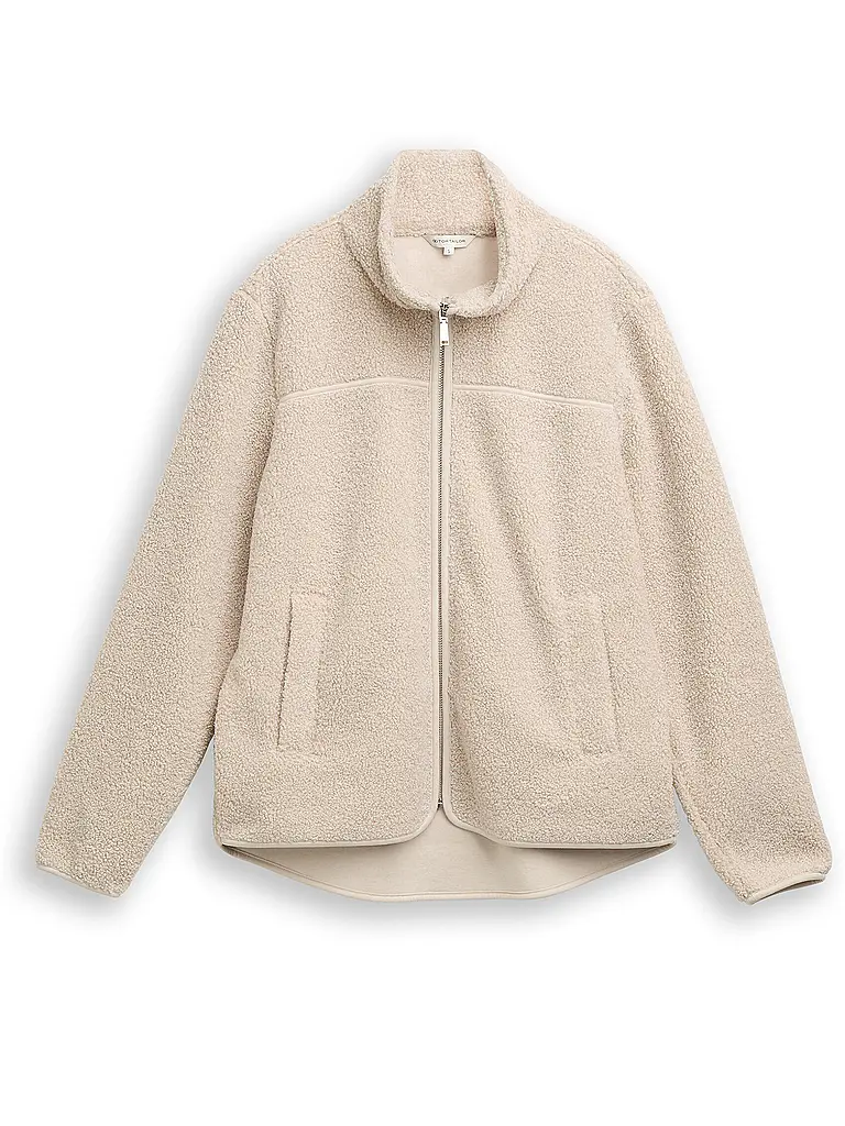 TOM TAILOR | Chaqueta de felpa | Gris