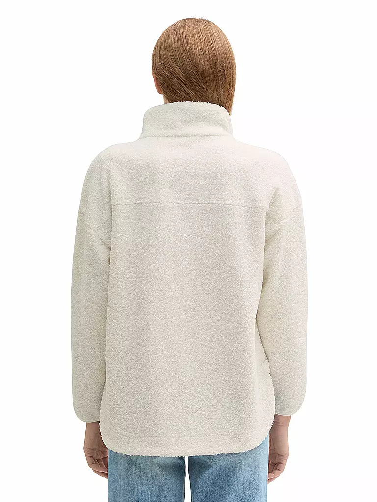 TOM TAILOR | Chaqueta de felpa | Blanco