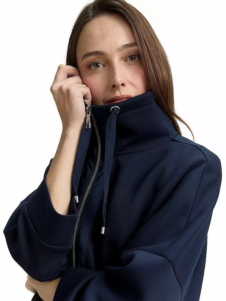 TOM TAILOR | Chaqueta de felpa | Azul oscuro