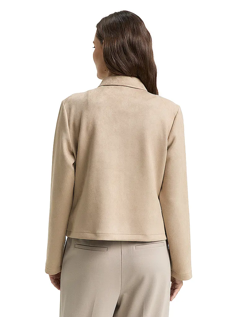 TOM TAILOR | Chaqueta de imitación de cuero | Beige
