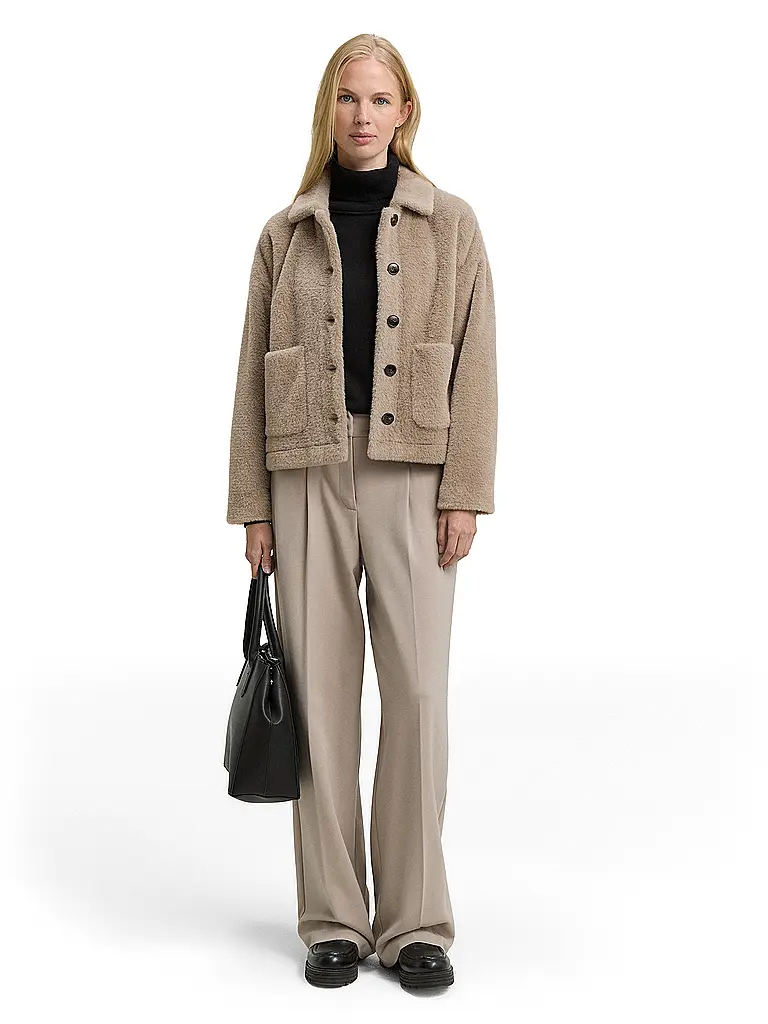 TOM TAILOR | Chaqueta de imitación de piel | Beige