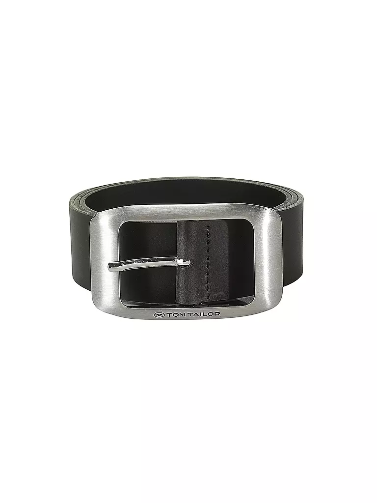 TOM TAILOR | Cinturón de cuero | Negro