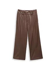 TOM TAILOR | Culotte con aspecto de cuero | Marrón