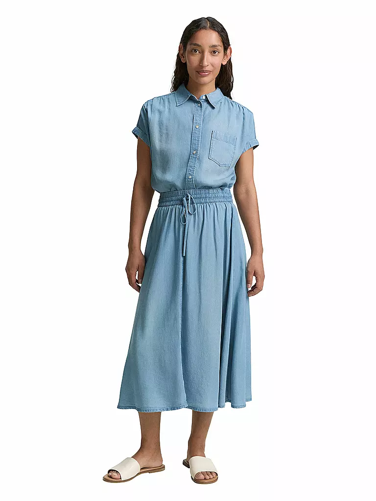TOM TAILOR | Falda midi | Azul claro