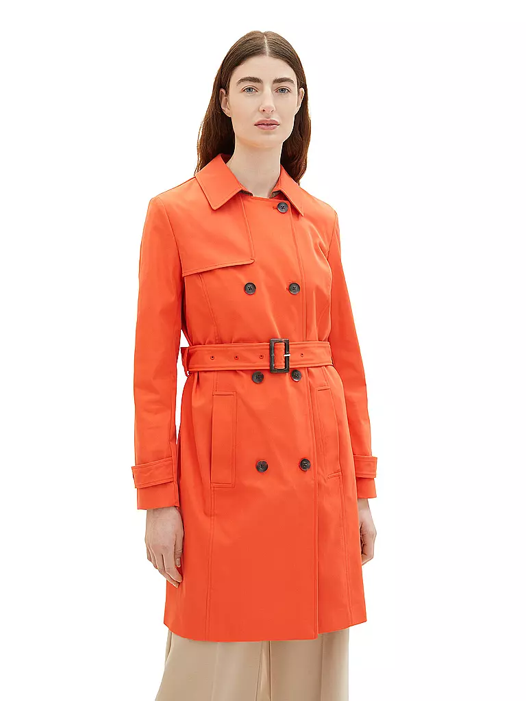 TOM TAILOR | Gabardina | Naranja