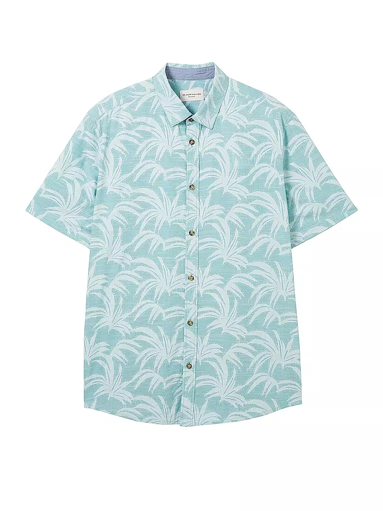TOM TAILOR | Hemd Regular Fit  | Turquesa