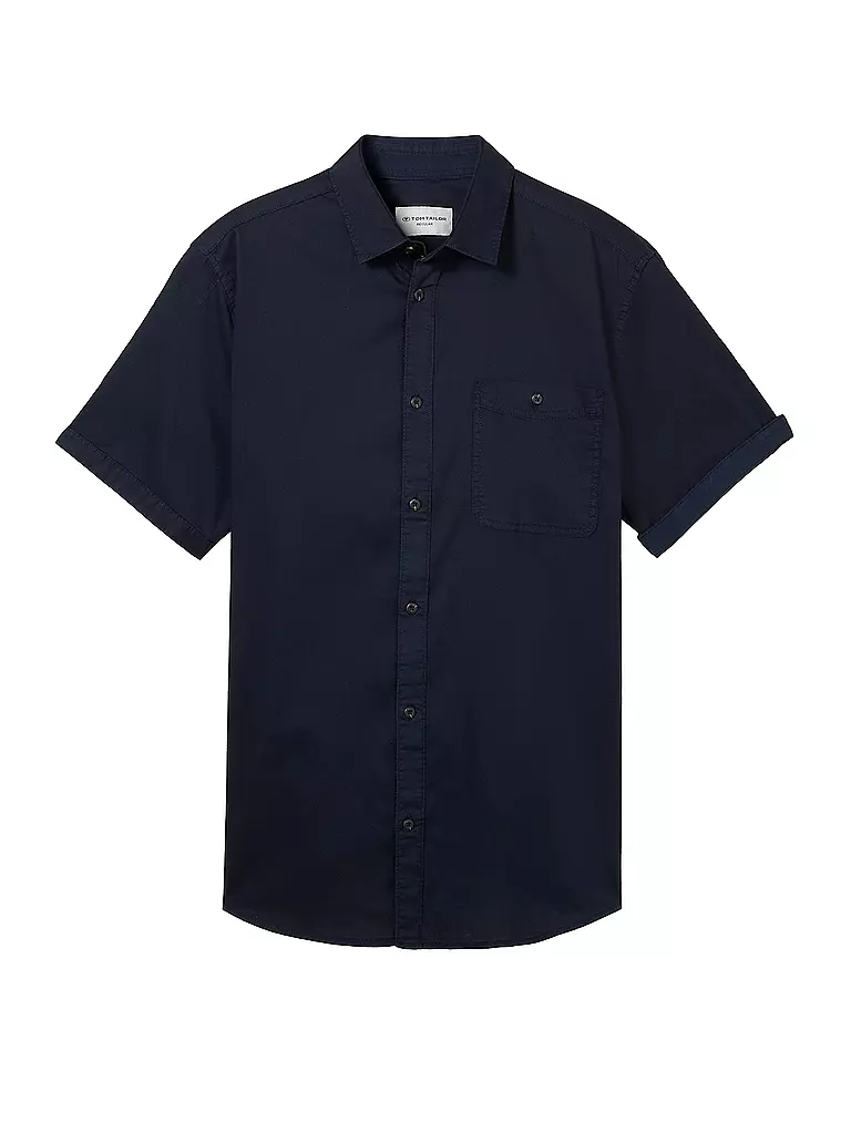 TOM TAILOR | Hemd Regular Fit  | Azul oscuro