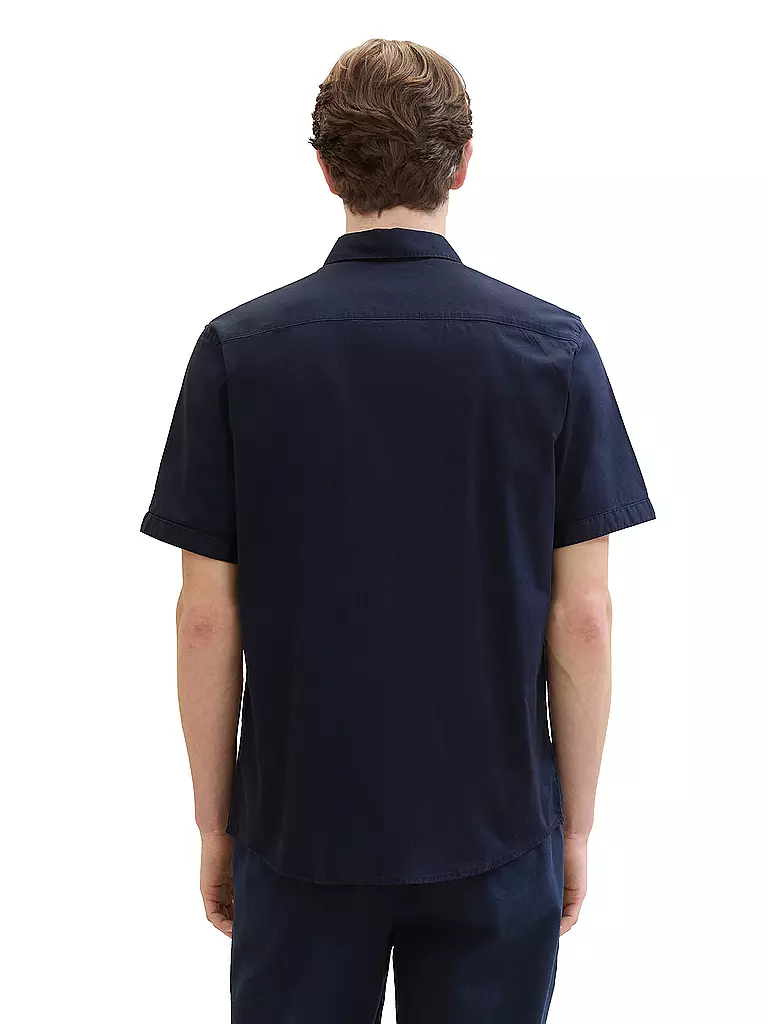 TOM TAILOR | Hemd Regular Fit  | Azul oscuro