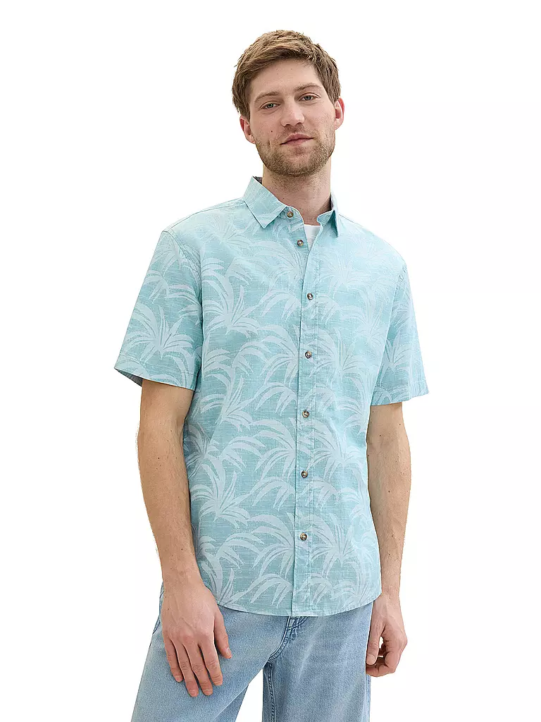 TOM TAILOR | Hemd Regular Fit  | Turquesa
