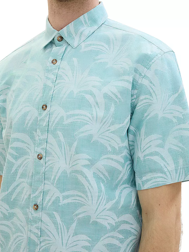 TOM TAILOR | Hemd Regular Fit  | Turquesa