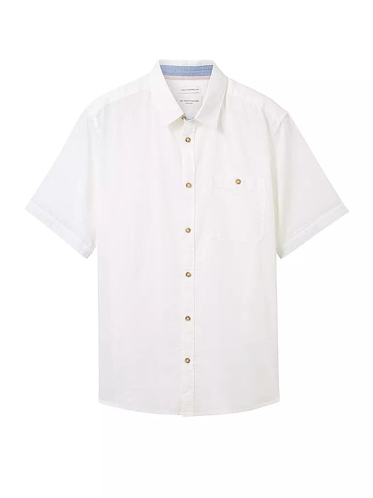 TOM TAILOR | Hemd Regular Fit | Blanco