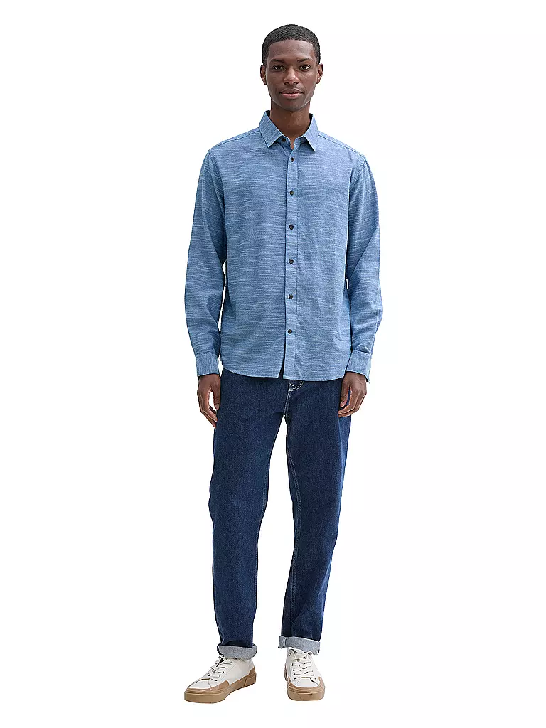 TOM TAILOR | Hemd Regular Fit | Azul