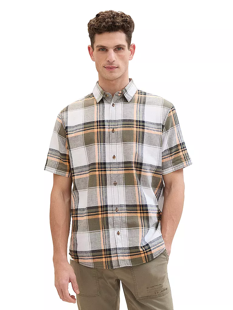 TOM TAILOR | Hemd Regular Fit | Oliva