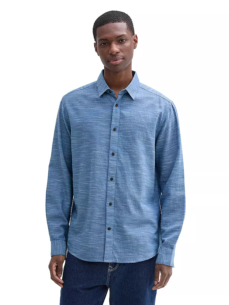 TOM TAILOR | Hemd Regular Fit | Azul