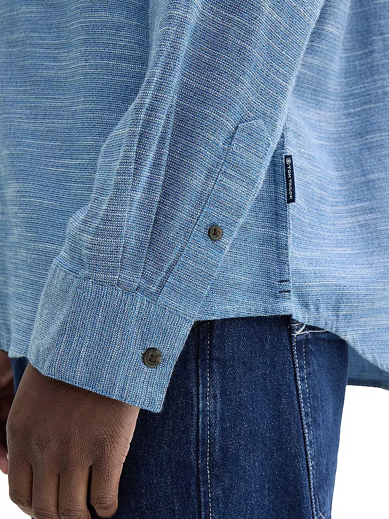 TOM TAILOR | Hemd Regular Fit | Azul