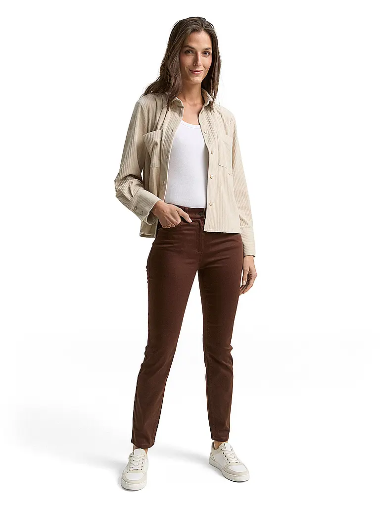 TOM TAILOR | Hose Slim Fit TTEDDA  | Marrón