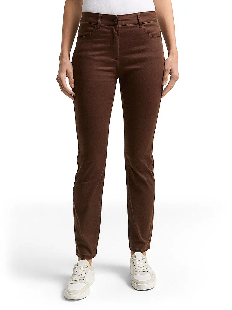 TOM TAILOR | Hose Slim Fit TTEDDA  | Marrón