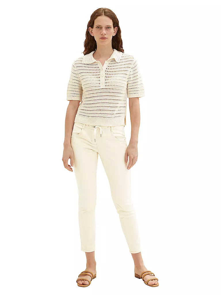 TOM TAILOR | Jeans 7/8 Tapered Relaxed Fit | Crema